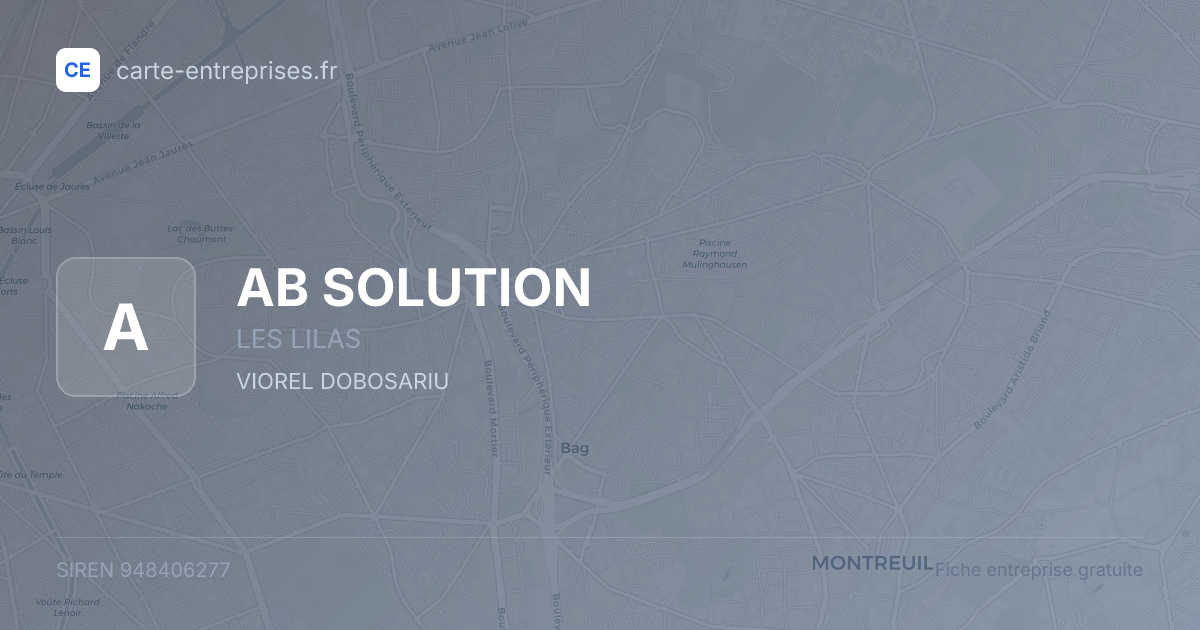 AB SOLUTION — 948406277 — fiche entreprise