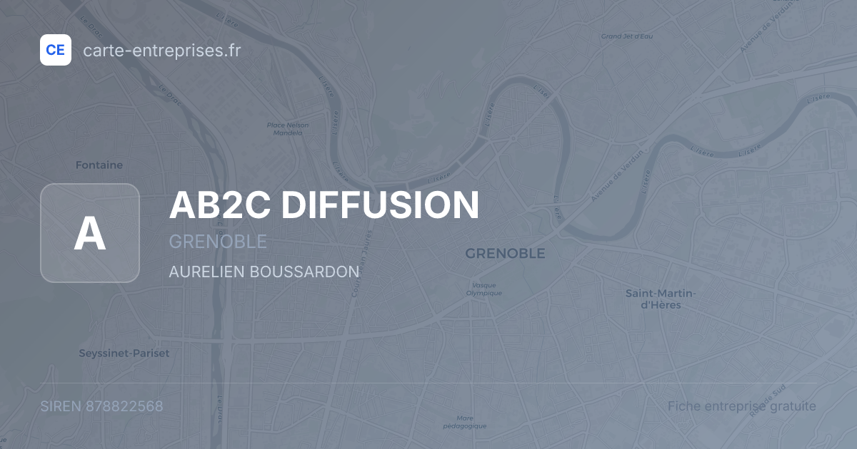 AB2C DIFFUSION — 878822568 — fiche entreprise
