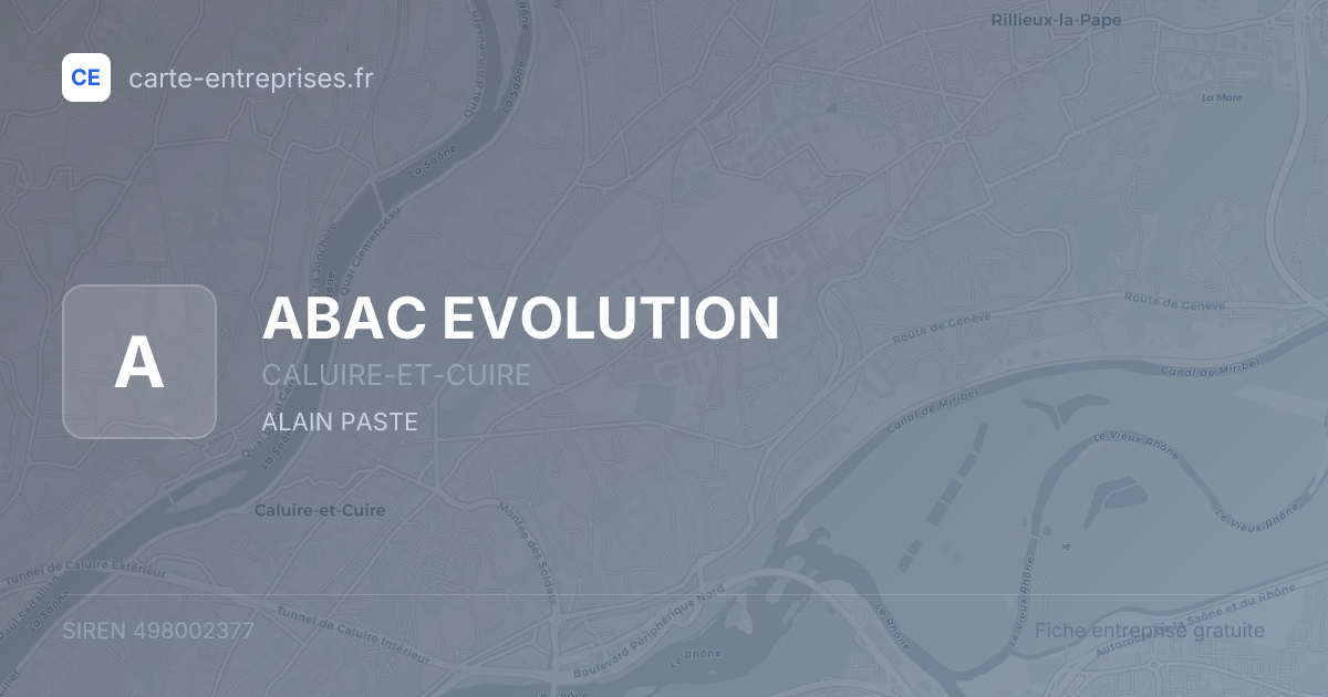 ABAC EVOLUTION — 498002377 — fiche entreprise