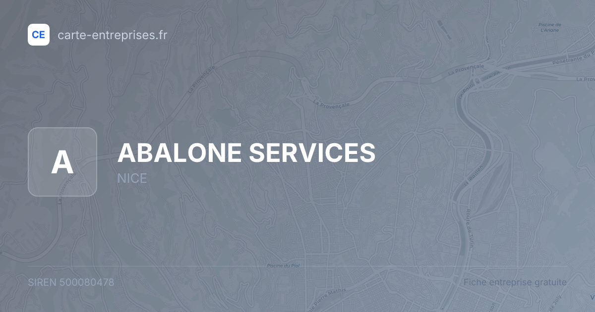ABALONE SERVICES — 500080478 — fiche entreprise