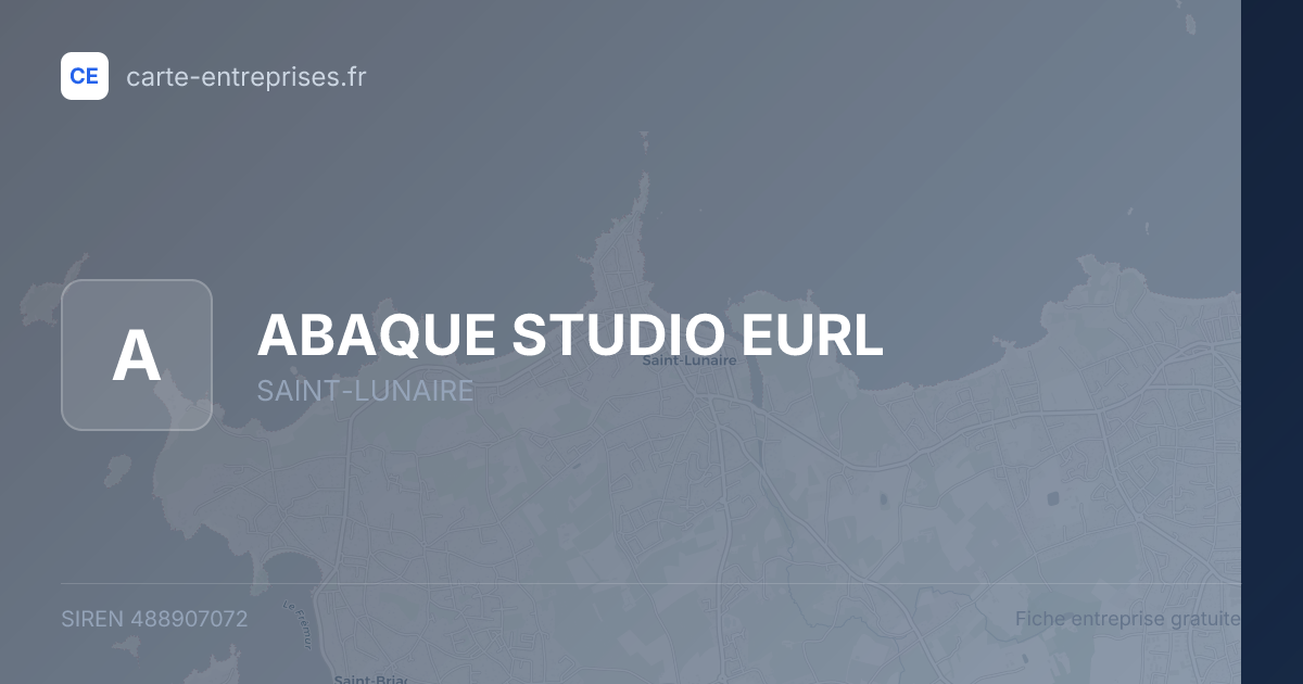 ABAQUE STUDIO EURL — 488907072 — fiche entreprise