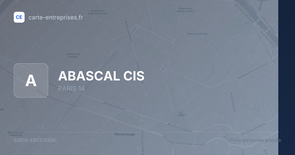ABASCAL CIS — 490376845 — fiche entreprise