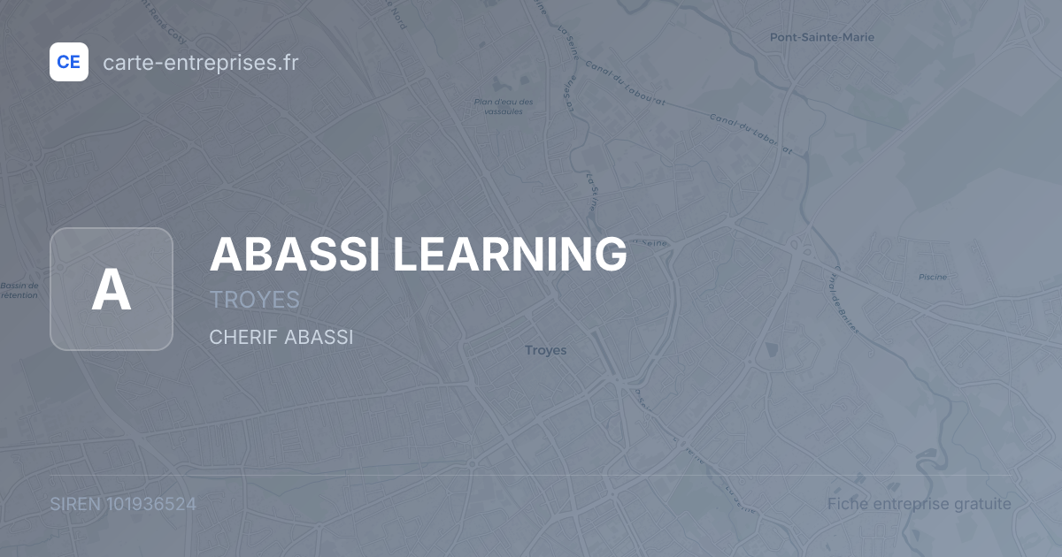 ABASSI LEARNING — 101936524 — fiche entreprise