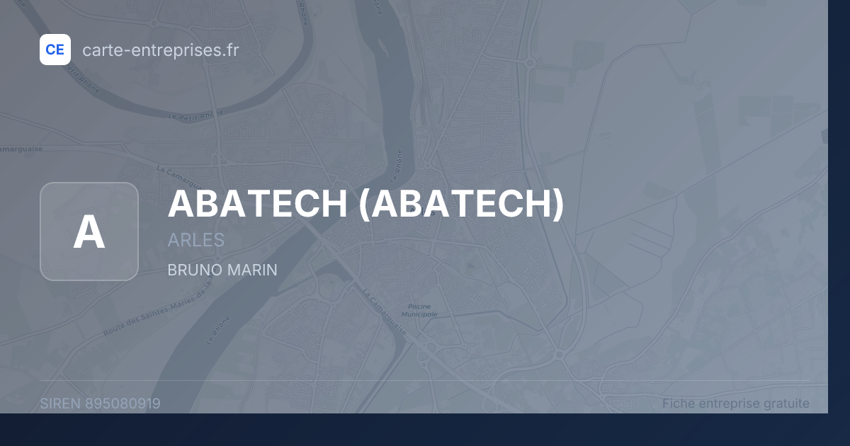 ABATECH — 895080919 — fiche entreprise