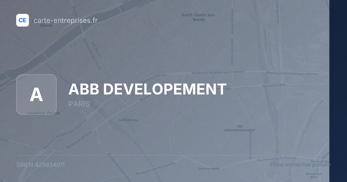 ABB DEVELOPEMENT — 429934011 — fiche entreprise