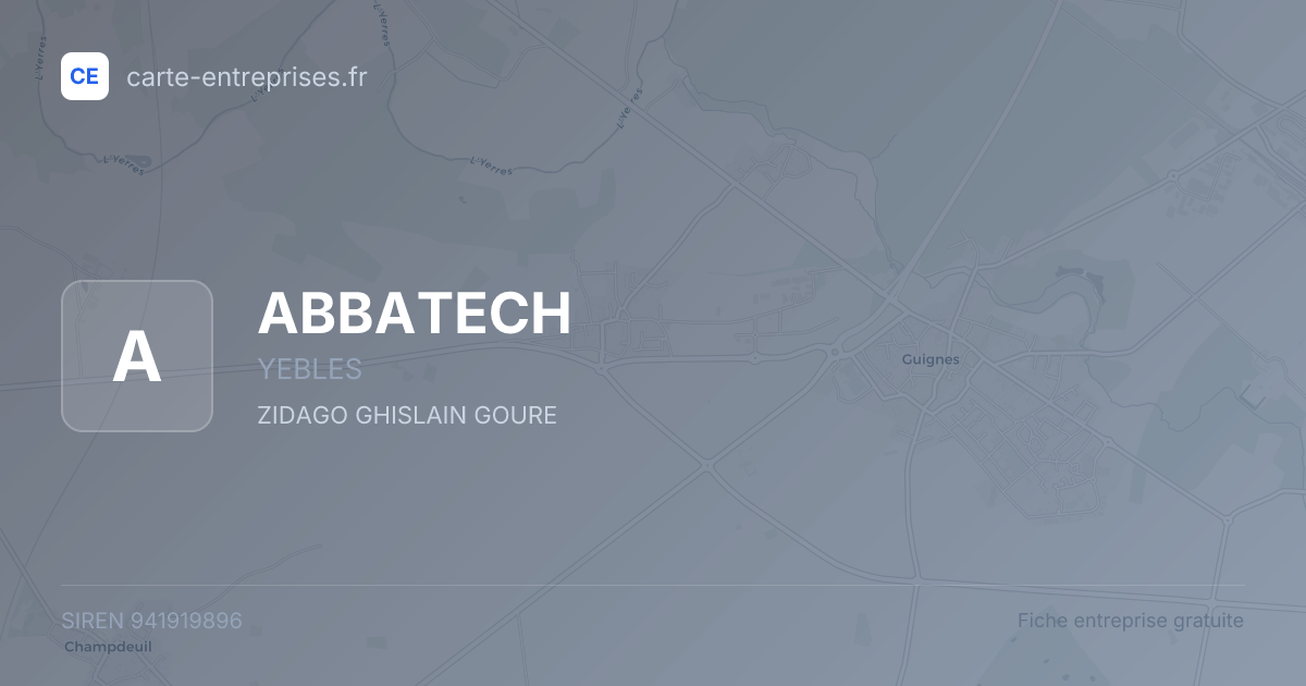 ABBATECH — 941919896 — fiche entreprise