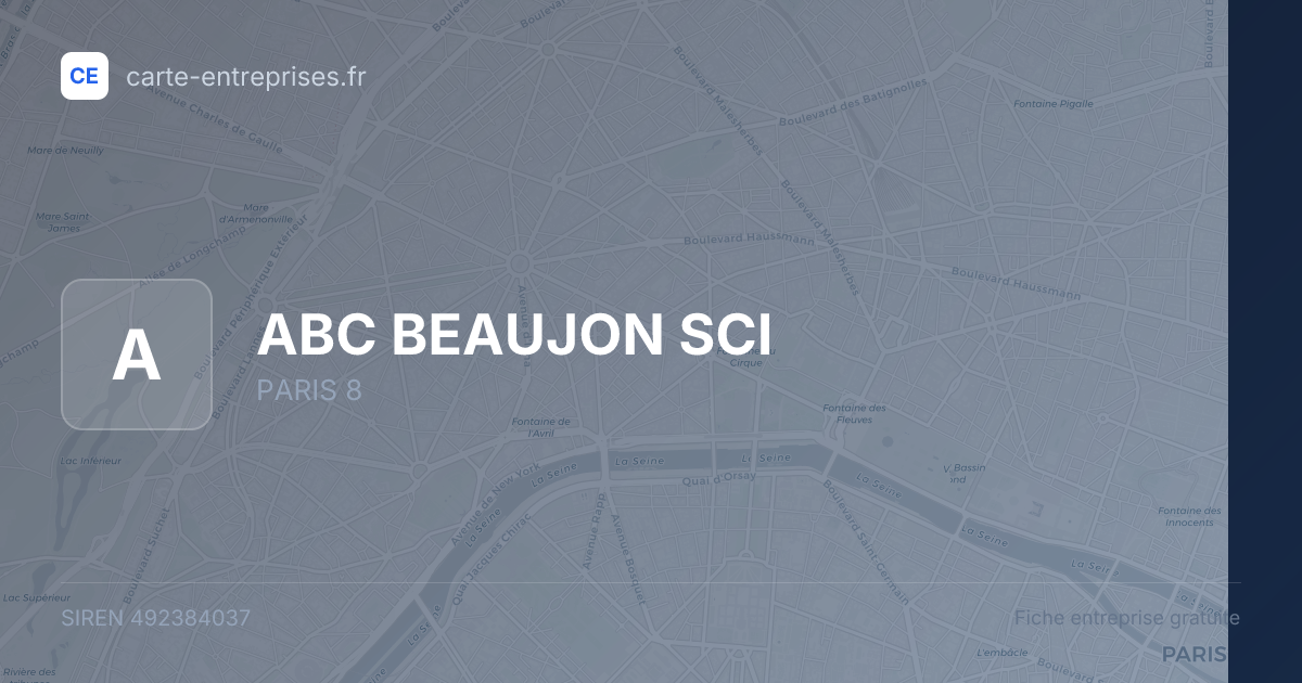 ABC BEAUJON SCI — 492384037 — fiche entreprise
