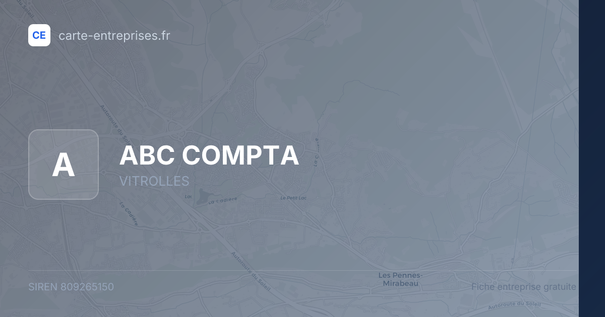 ABC COMPTA — 809265150 — fiche entreprise