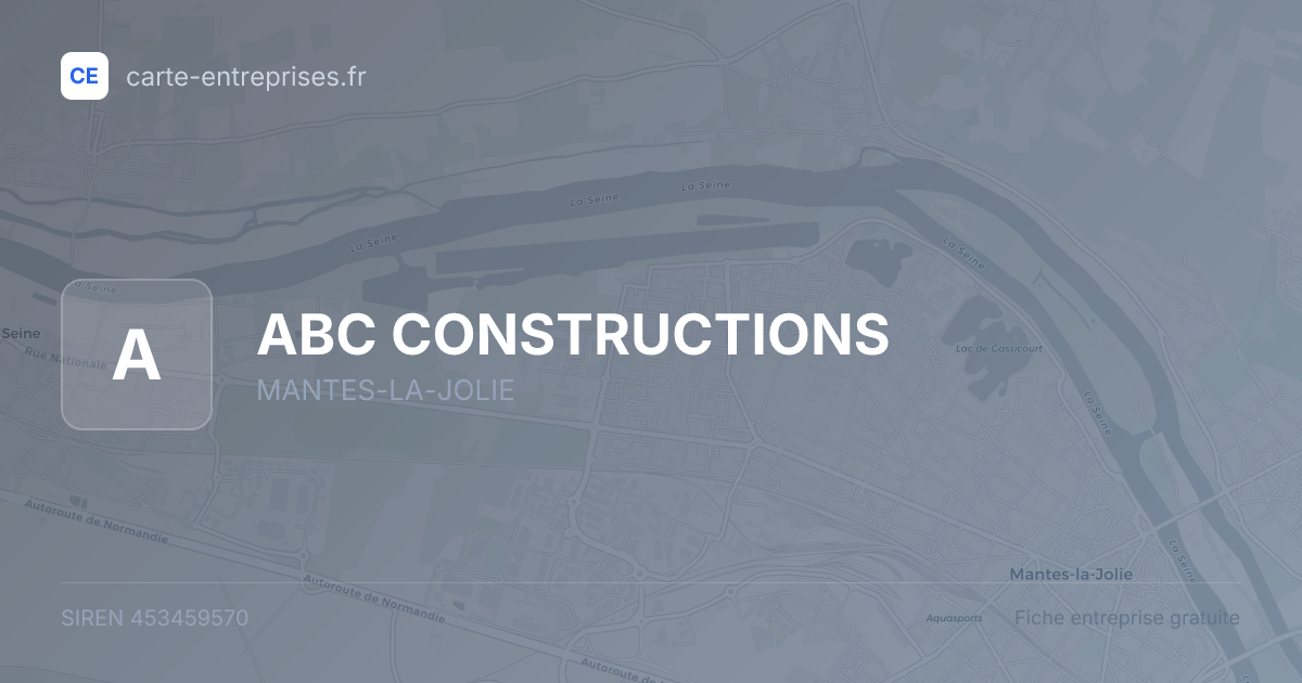 ABC CONSTRUCTIONS — 453459570 — fiche entreprise