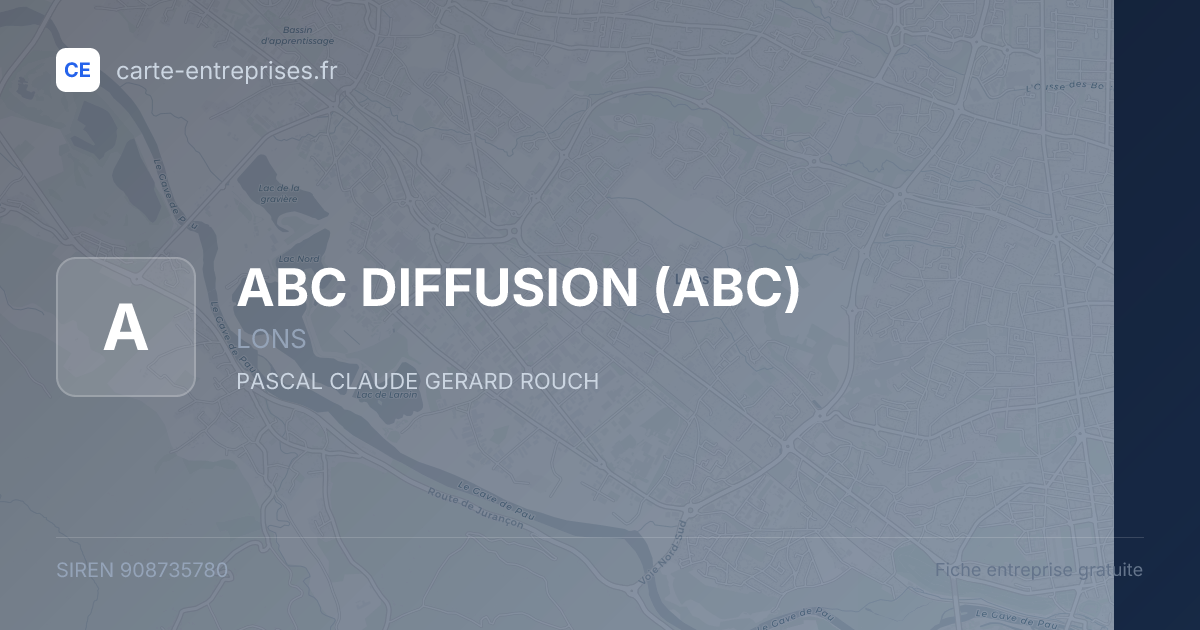 ABC DIFFUSION (ABC) — 908735780 — fiche entreprise