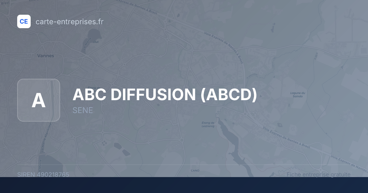 ABC DIFFUSION (ABCD) — 490218765 — fiche entreprise