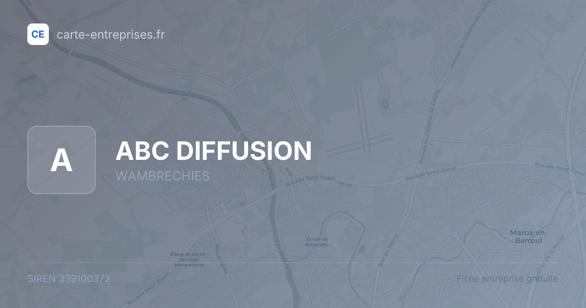 ABC DIFFUSION — 339100372 — fiche entreprise