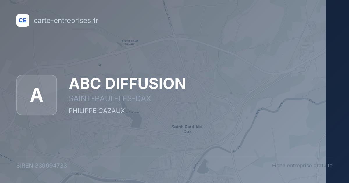 ABC DIFFUSION — 339994733 — fiche entreprise