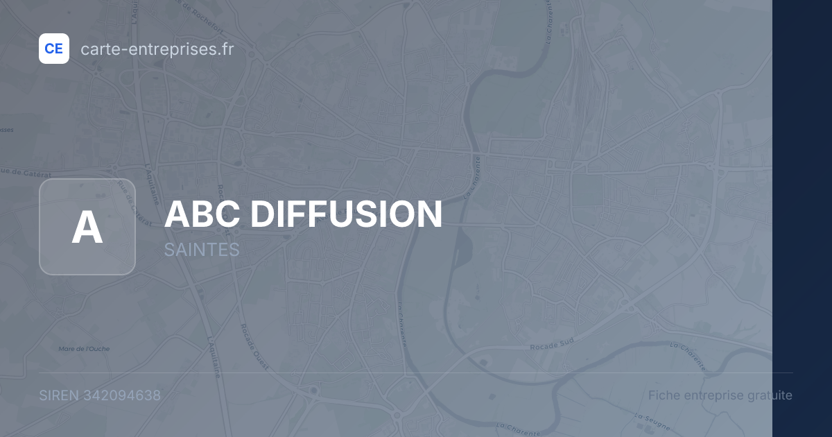 ABC DIFFUSION — 342094638 — fiche entreprise
