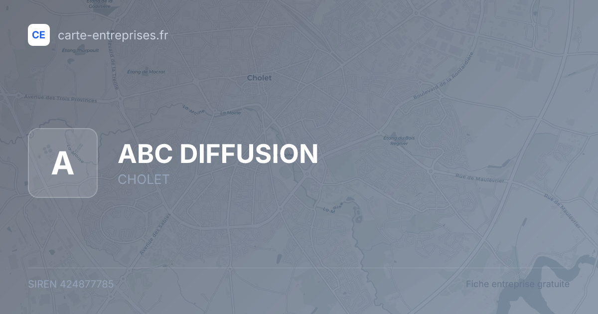 ABC DIFFUSION — 424877785 — fiche entreprise