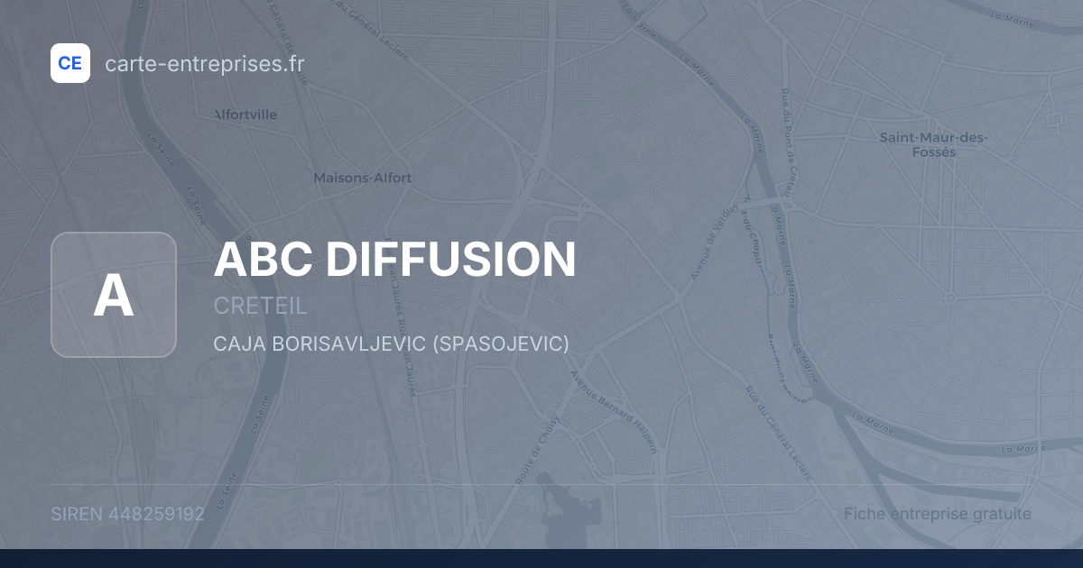 ABC DIFFUSION — 448259192 — fiche entreprise