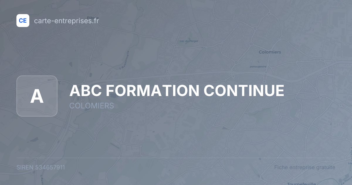 ABC FORMATION CONTINUE — 534657911 — fiche entreprise