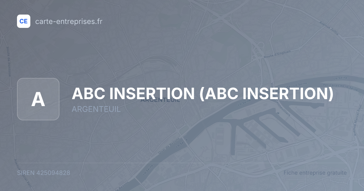ABC INSERTION — 425094828 — fiche entreprise