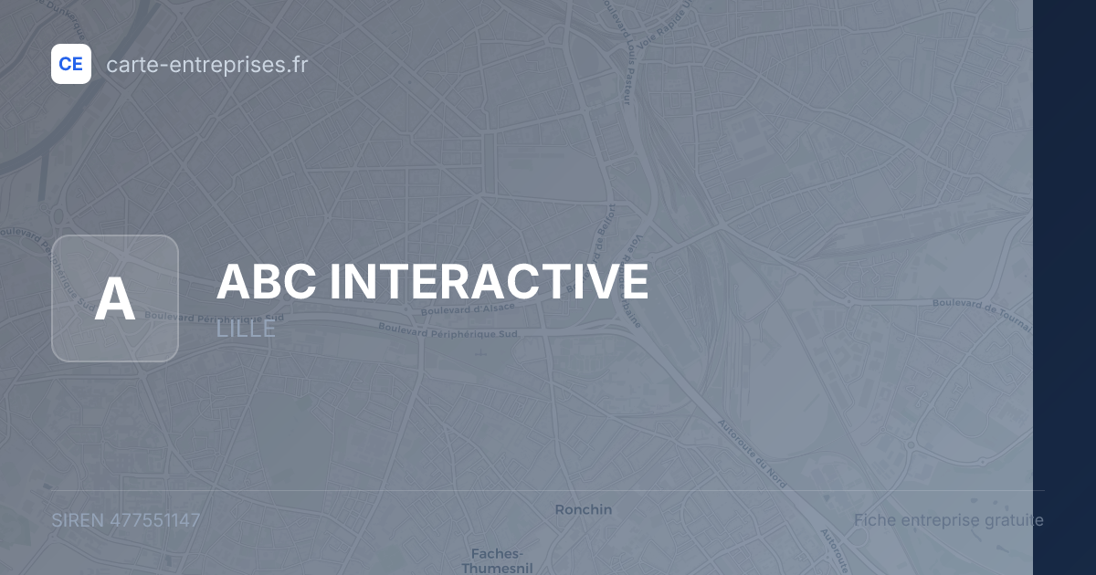 ABC INTERACTIVE — 477551147 — fiche entreprise