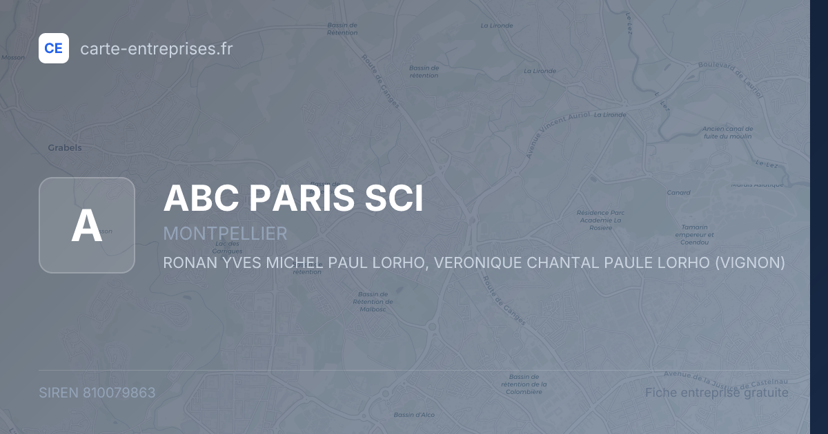 ABC PARIS SCI — 810079863 — fiche entreprise