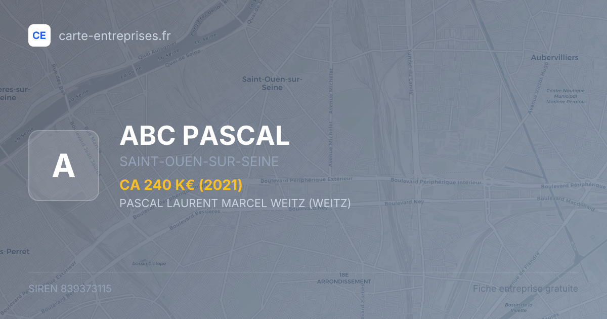 ABC PASCAL — 839373115 — fiche entreprise