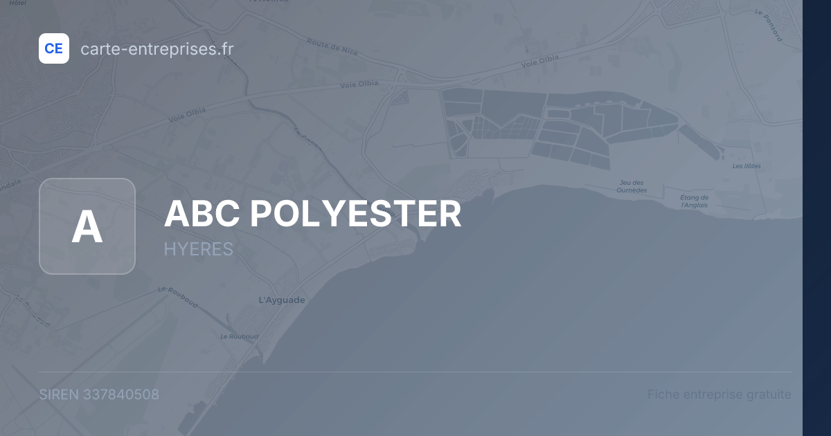 ABC POLYESTER — 337840508 — fiche entreprise