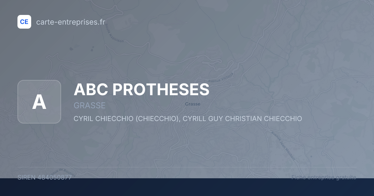 ABC PROTHESES — 484050877 — fiche entreprise