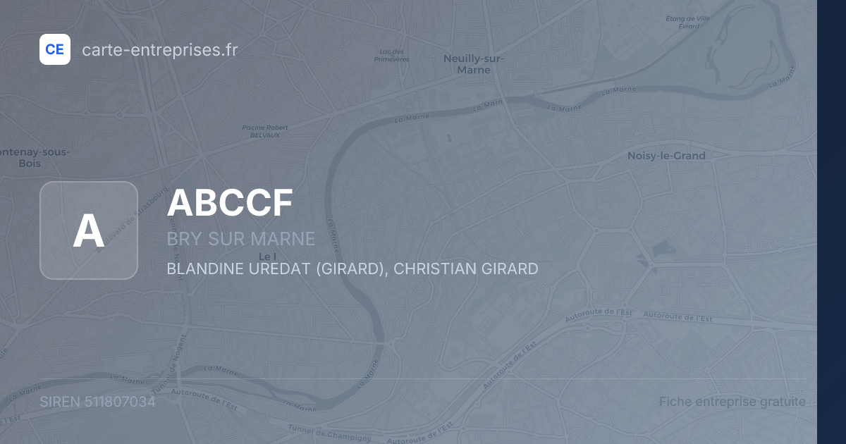 ABCCF — 511807034 — fiche entreprise