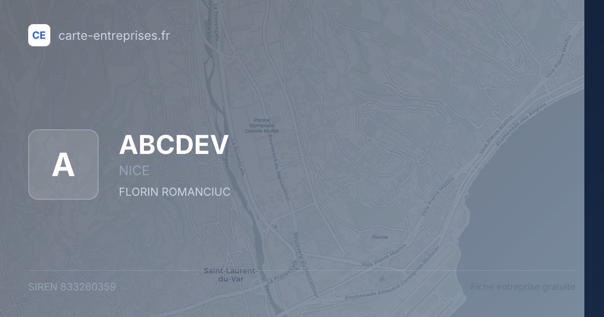 ABCDEV — 833260359 — fiche entreprise