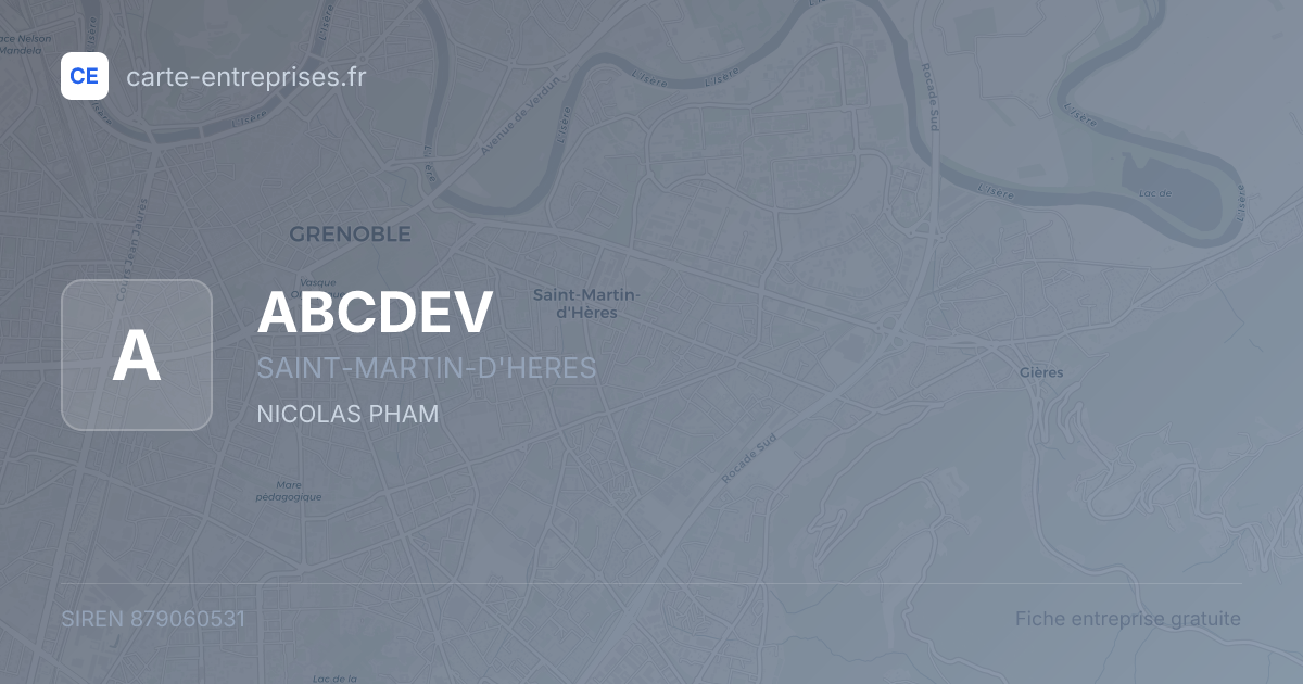 ABCDEV — 879060531 — fiche entreprise
