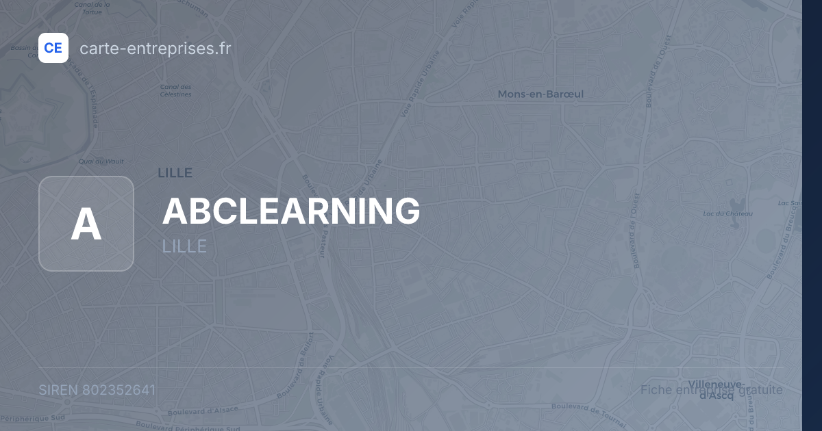 ABCLEARNING — 802352641 — fiche entreprise