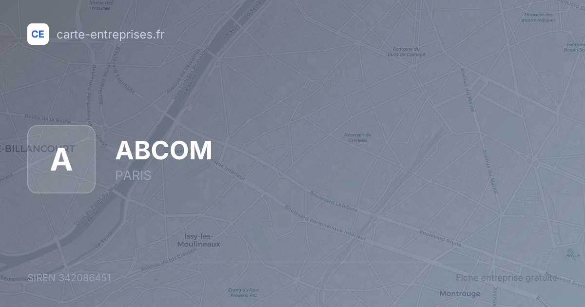 ABCOM — 342086451 — fiche entreprise
