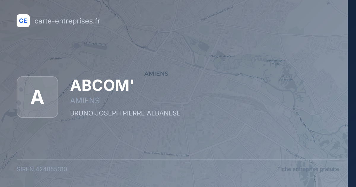 ABCOM' — 424855310 — fiche entreprise