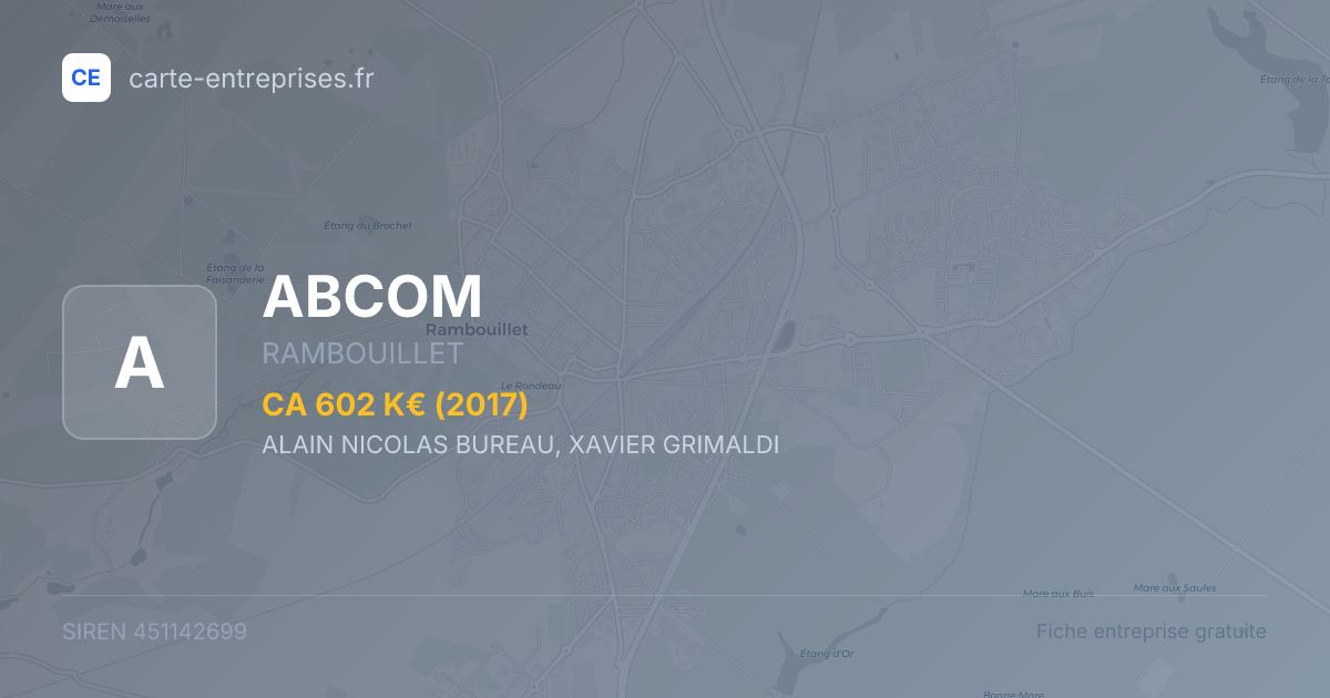 ABCOM — 451142699 — fiche entreprise