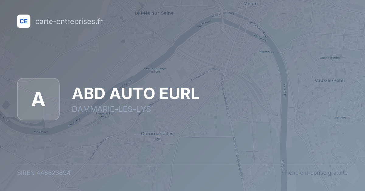 ABD AUTO EURL — 448523894 — fiche entreprise