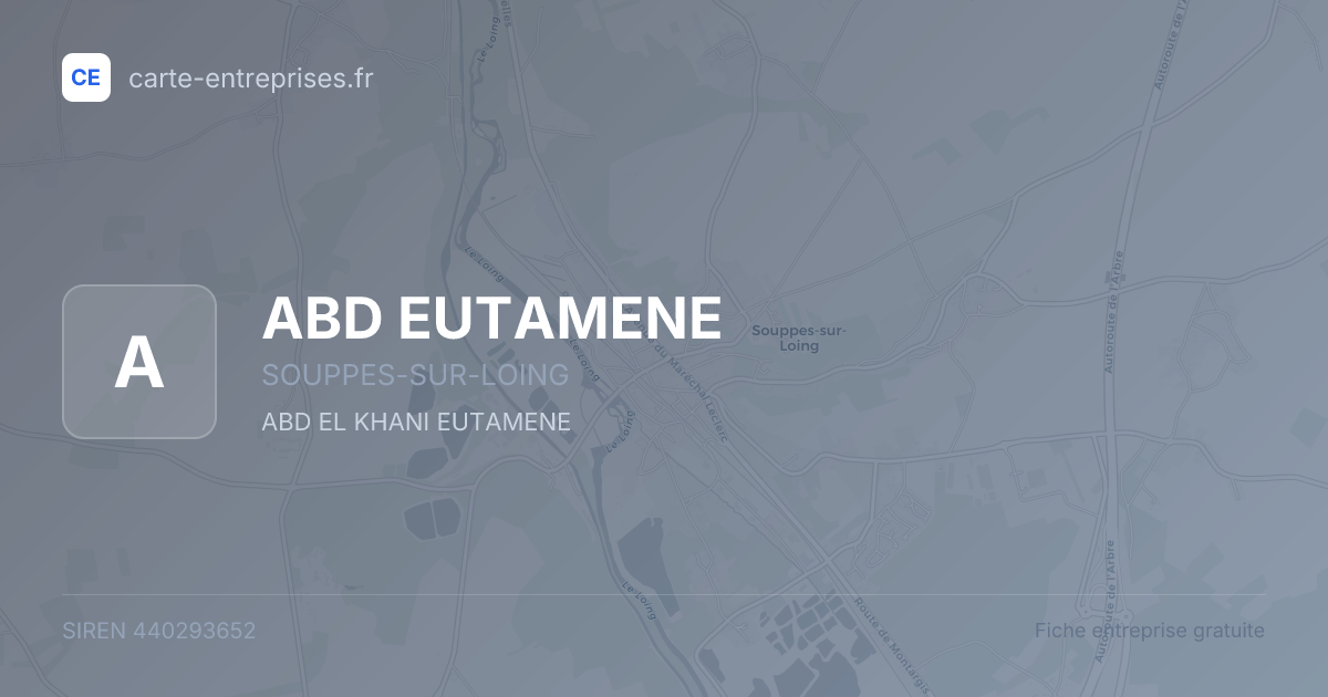 ABD EUTAMENE — 440293652 — fiche entreprise