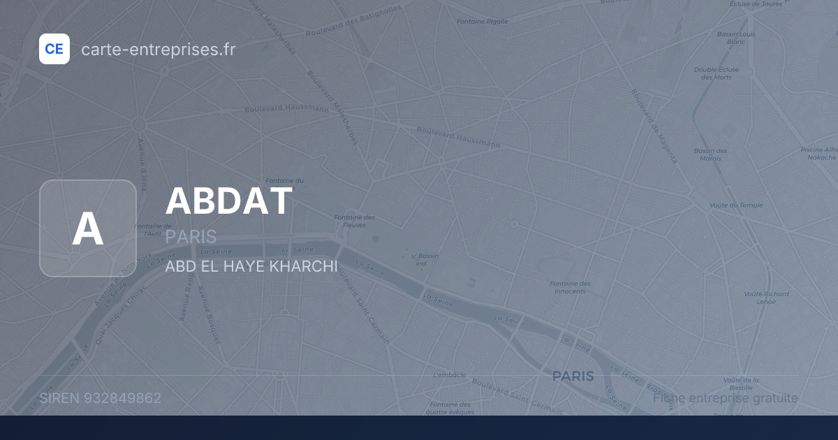 ABDAT — 932849862 — fiche entreprise