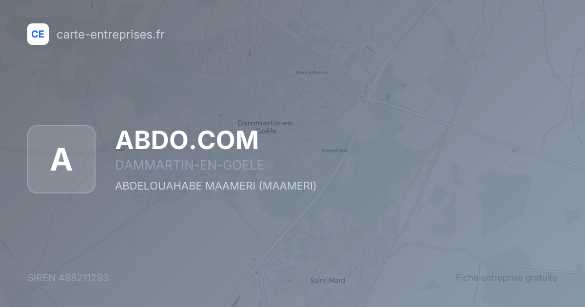 ABDO.COM — 488211293 — fiche entreprise