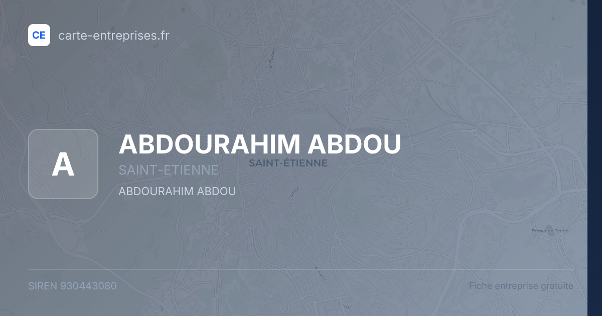 ABDOURAHIM ABDOU — 930443080 — fiche entreprise