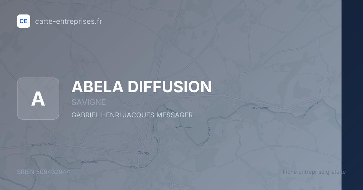 ABELA DIFFUSION — 509432944 — fiche entreprise