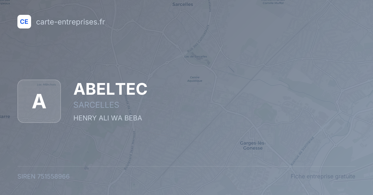 ABELTEC — 751558966 — fiche entreprise