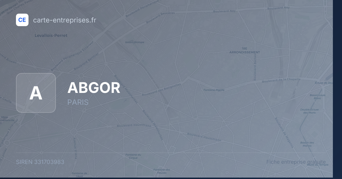 ABGOR — 331703983 — fiche entreprise