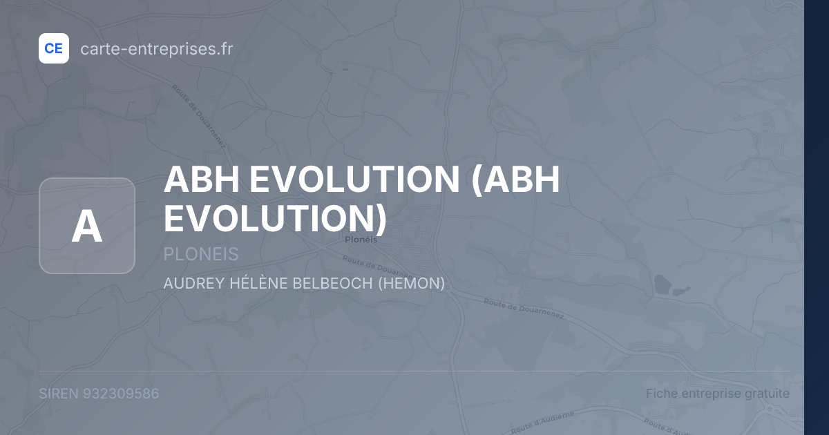 ABH EVOLUTION — 932309586 — fiche entreprise