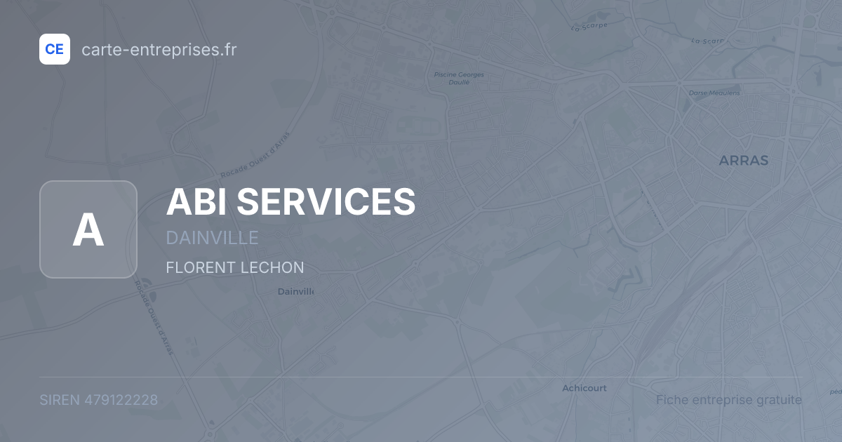 ABI SERVICES — 479122228 — fiche entreprise