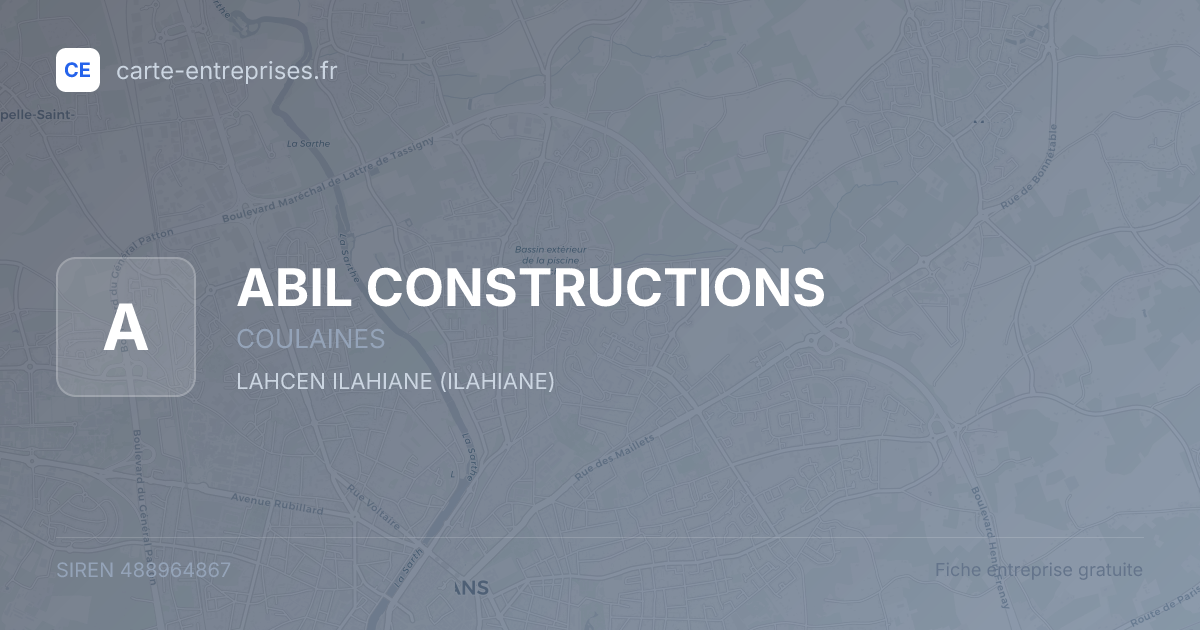 ABIL CONSTRUCTIONS — 488964867 — fiche entreprise