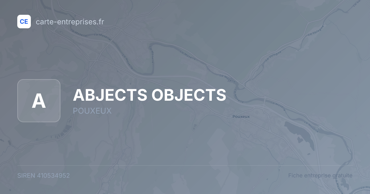 ABJECTS OBJECTS — 410534952 — fiche entreprise