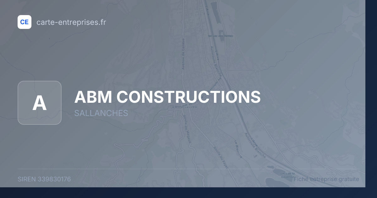 ABM CONSTRUCTIONS — 339830176 — fiche entreprise
