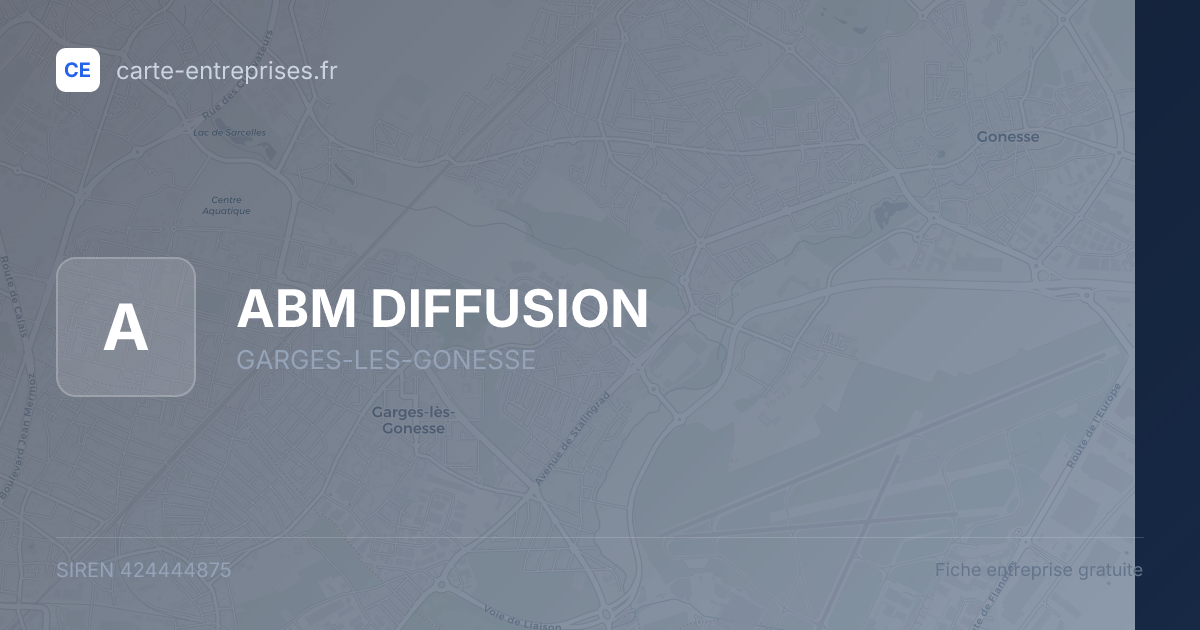 ABM DIFFUSION — 424444875 — fiche entreprise