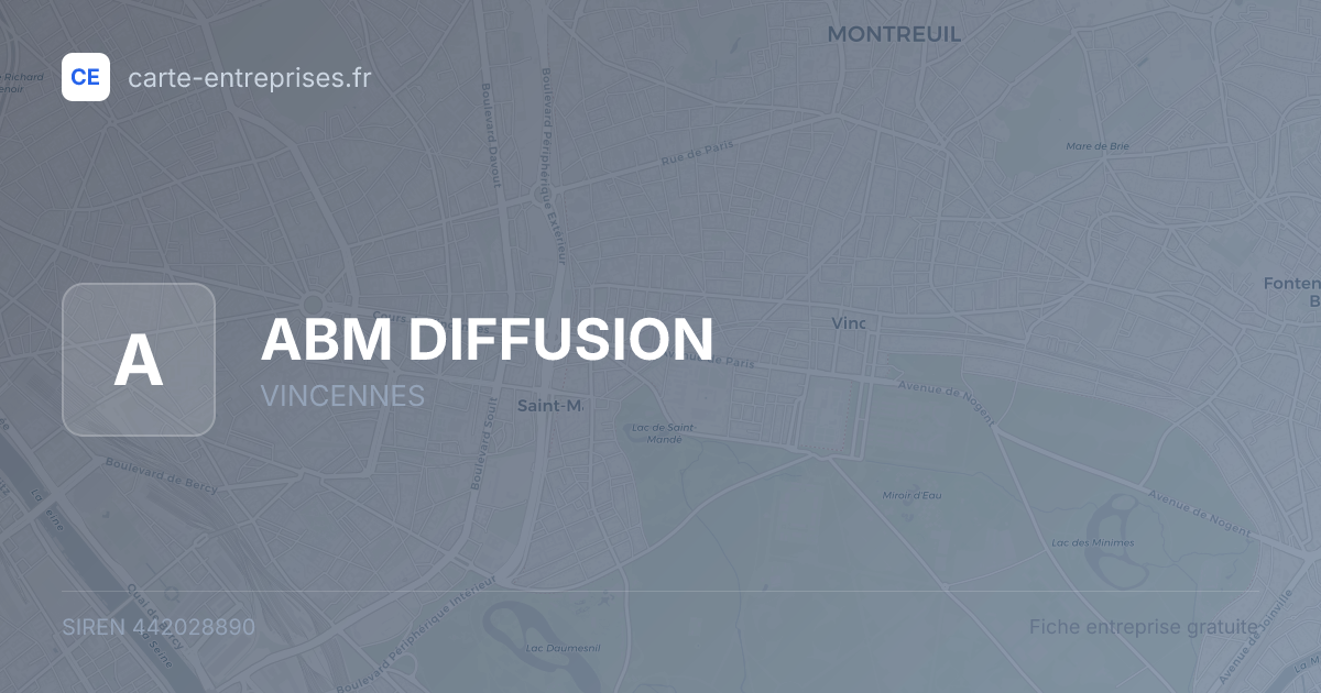 ABM DIFFUSION — 442028890 — fiche entreprise