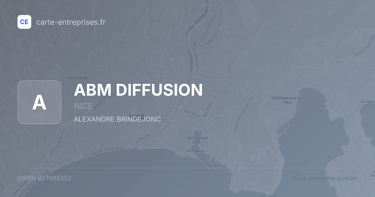 ABM DIFFUSION — 827989252 — fiche entreprise